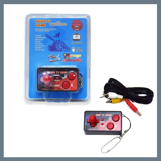 Extra mini retro videójáték konzol TV-hez / 200 előre telepített játékkal 
retro200