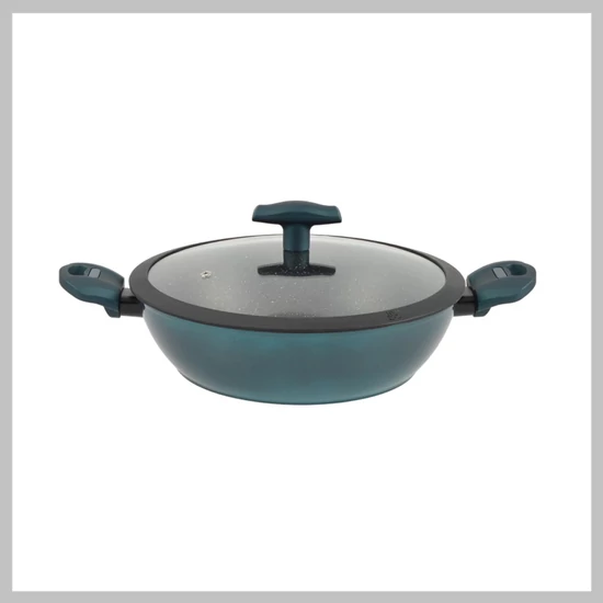 Perfect Home Sea Line tapadásmentes alumínium szeletsütő üvegfedővel 28cm indukciós 15555