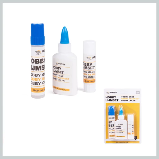 Hobbi ragasztó készlet 3 db 010214
