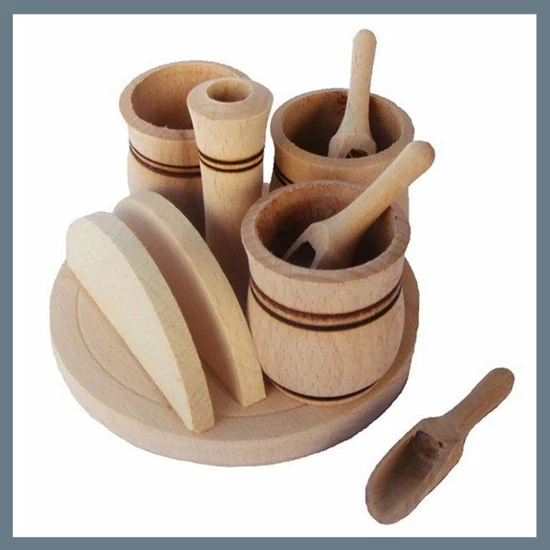 Fa fűszertartó + szalvétatartó 72026