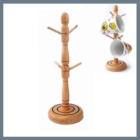 Fa bögreállvány 72055