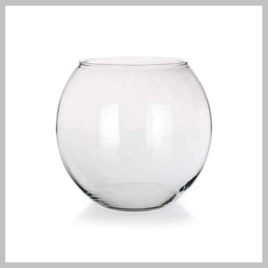 Váza GLOBE, 21,5 cm, átlátszó üveg 1830010