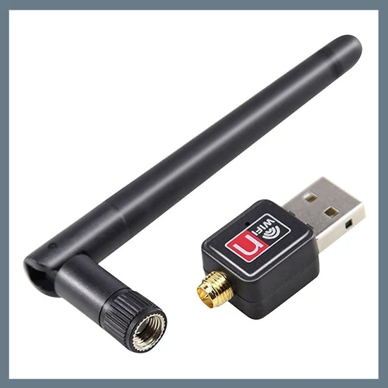 Mini usb wifi antennás adapter holm0982