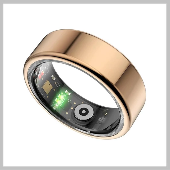 Okos Fitneszgyűrű, arany, 8 -as méret Holm-8590