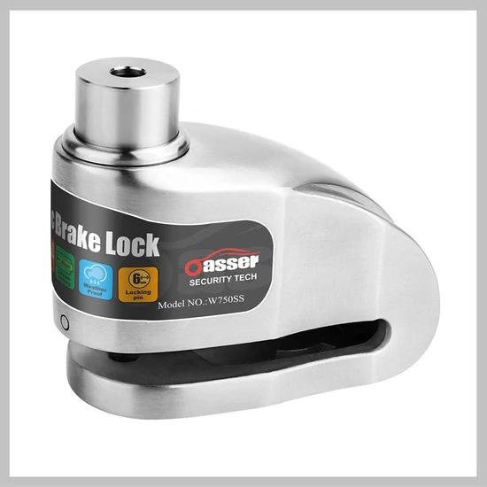 Oasser motorkerékpár, bicikli tárcsafék zár, 120 dB- es riasztás Holm7492