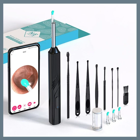 Vezeték nélküli fültisztító eszköz endoszkóp kamerával holm8420