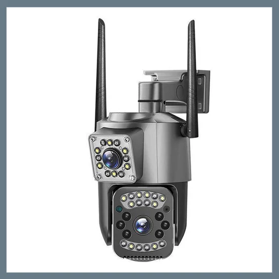 Kettős objektívvel ellátott IP 2K kamera 10X zoommal és éjszakai látással holm8446