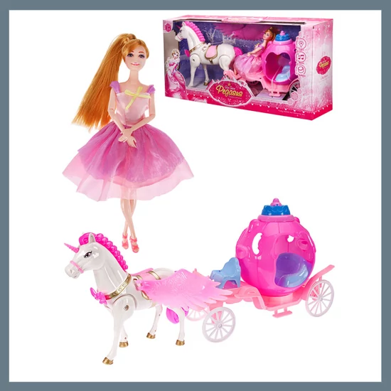 Ice Snow Pegasus játékbaba lóval és hintóval
ICESNOW1