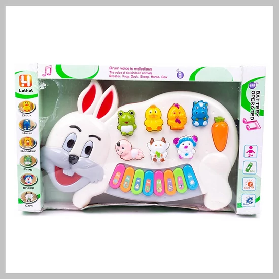 Nyúl akakú zenélő játék gyerekeknek GYJ-001