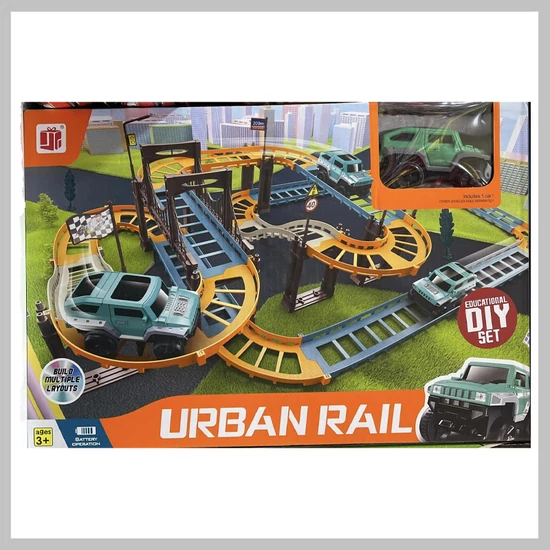 Urban rail autópálya szett gyerekeknek autóval GYJ-003