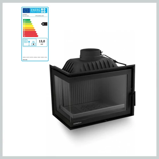 Nordflam Etna ECO öntvény kandallóbetét bal oldali üveggel 13kW NORD-KAND-008