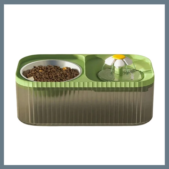 Automata itatókút és etetőtál házikedvenceknek zöld 19451_Z