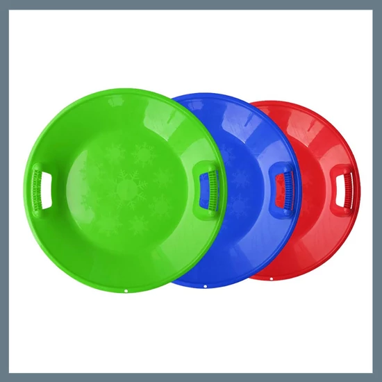 Műanyag szánkó tányér alakú, több színben a18305