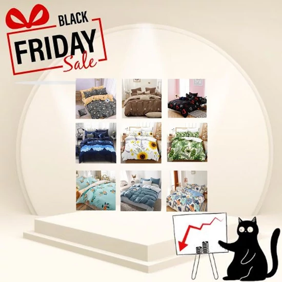 3 részes karácsonyi ágynemű - random - BLACK FRIDAY