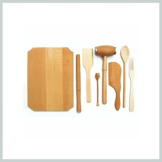 Vágódeszka és Fa konyhai szett 7 részes 15712