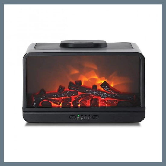 Holdmay Kandalló Hatású Aroma Diffúzor 300ml, 10W, Sötét Fa Hatás KP-6002