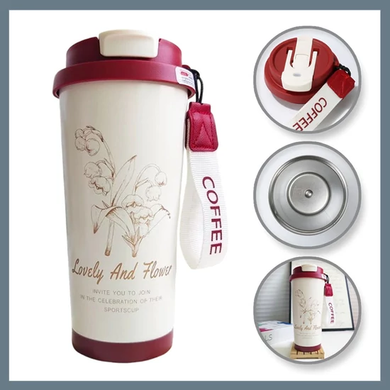 Termosz virágmintás fehér 550ml BD28WZ4