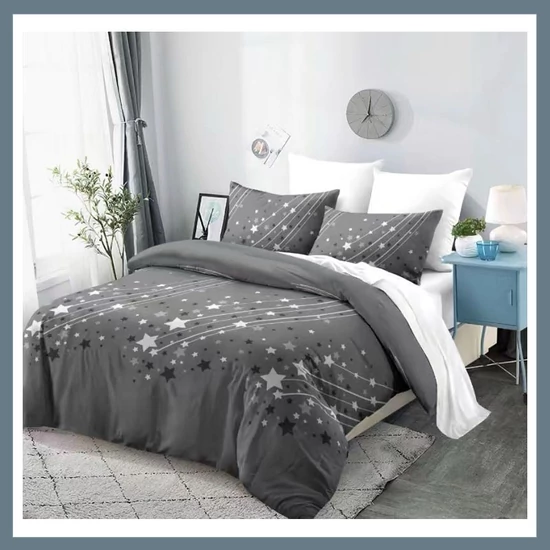 Moon 7 részes ágynemű huzat garnitúra, szürke MOON5