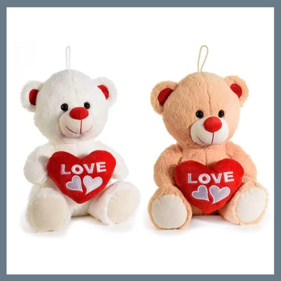 Plüss mackó szívvel a kezében - Love felirattal 570563