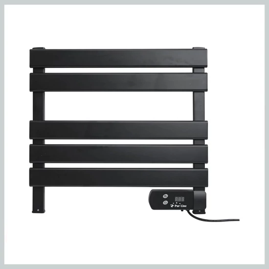 Purline kompakt elektromos törölközőszárító  100W fekete 72574