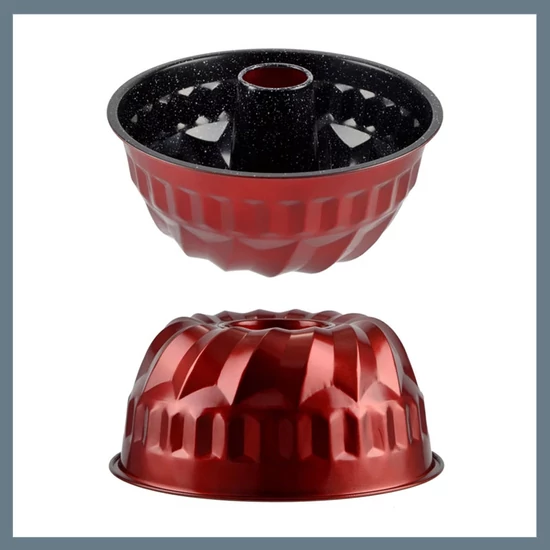 Perfect Home Metal Red Line Kuglóf forma középpel 23*9,6cm 19131