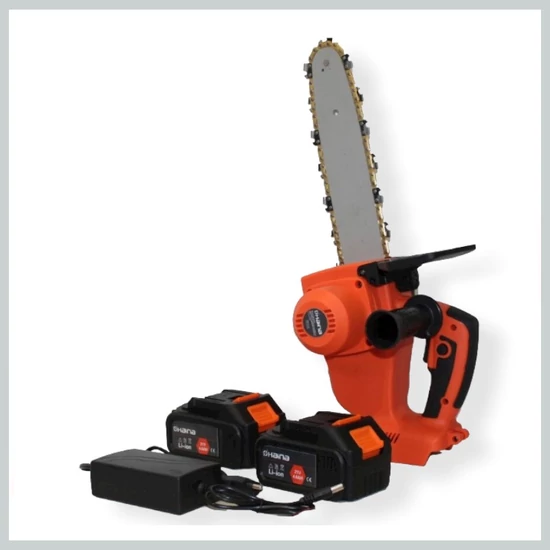 Haina HM-6792 Akkumulátoros Láncfűrész, 21V, 30cm, 2db Akkumulátorral, Akkumulátor Töltővel