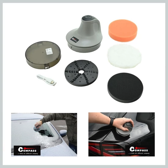 Autópolírozó és jégkaparó  MULTI FUNCTION, 2000 mAh akkumulátorral 07265