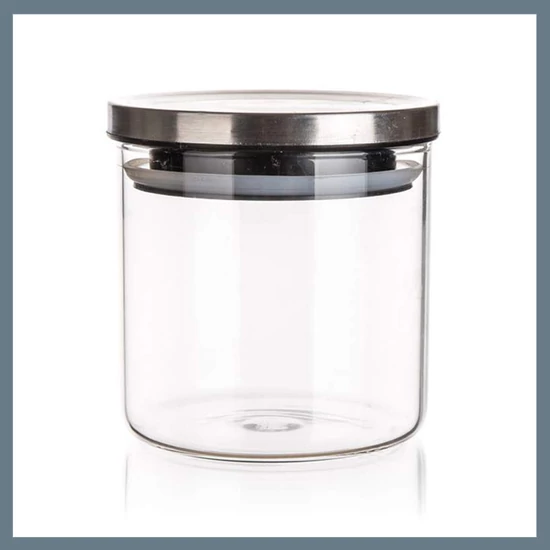 BANQUET FREIA Üveg Tárolóedény, 650 ml, Fedővel 04303037
