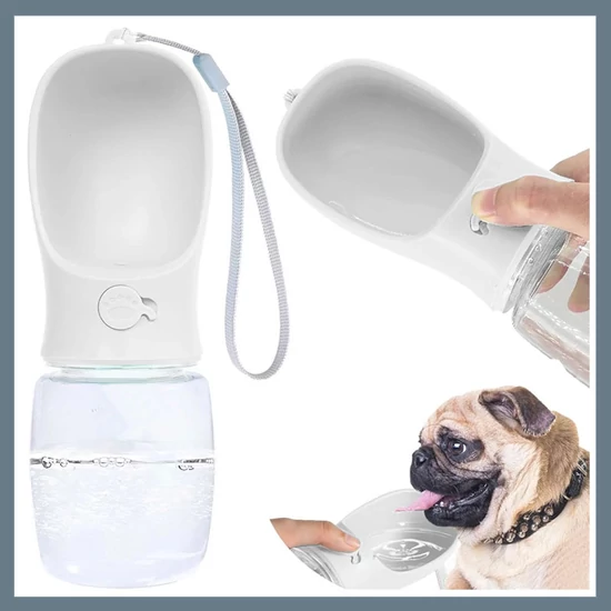 Hordozható kutyaitató 380ml 19445_B
