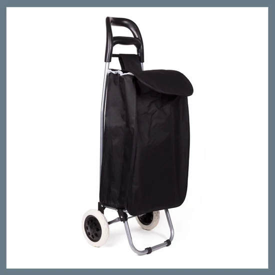 Bevásárlókocsi 92 x 32 x 21 cm – Fekete 012198