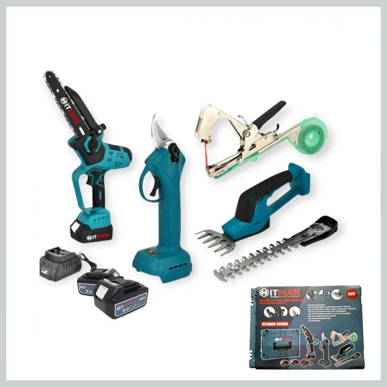 Hitman HT/BACD-2449RX 4 az 1-ben Akkus Kerti Szerszám Készlet