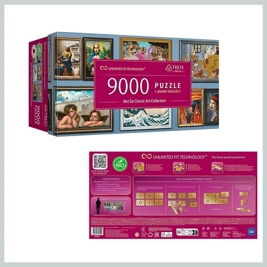 Trefl Puzzle 9000 UFT - Őrült művészet 810219