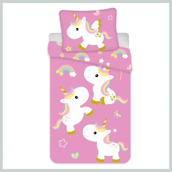 Unikornis Fun ágyneműhuzat 135×200 cm, 80×80 cm BRM004047