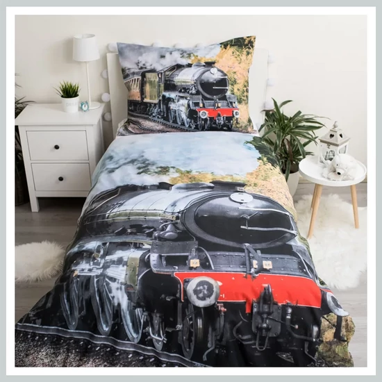 Vonat ágyneműhuzat 140×200cm, 70×90 cm JFK029640