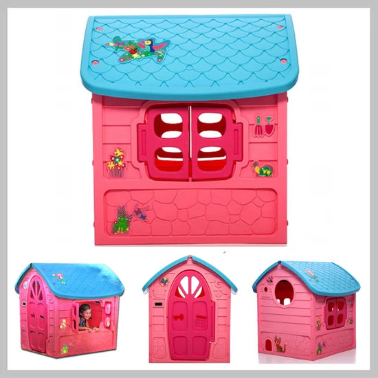 Méhecskés kerti játékház, Rózsaszín, nyitható ablakokkal és ajtóval, 120*113*111cm MKJ120