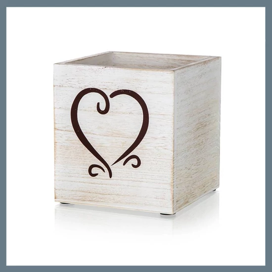 HOME DECOR Szív dekoratív doboz, 13 x 13 x 14 cm 63917665