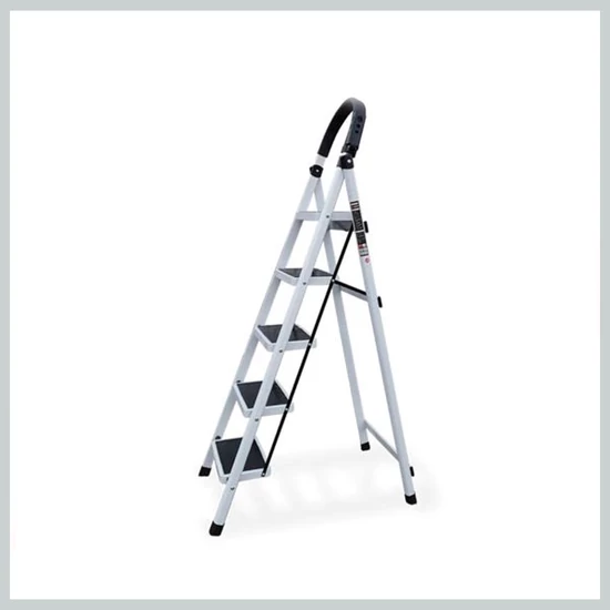 5 fokos háztartási létra, fehér SLH1367