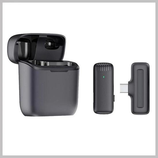 J11 vezeték nélküli mikrofon,Podcast és Streamekhez holm0088