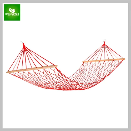 HAPPY GREEN Függesztett hálós nyugágy 200 x 80 cm, piros 50182005