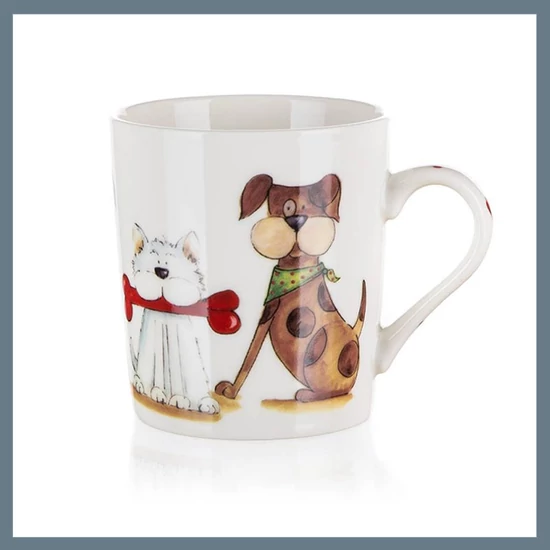 BANQUET DOG kerámia bögre, 250 ml 60221596D