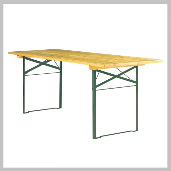 Összecsukható tömörfa asztal sörpadhoz 220 cm  CC325057_ZE