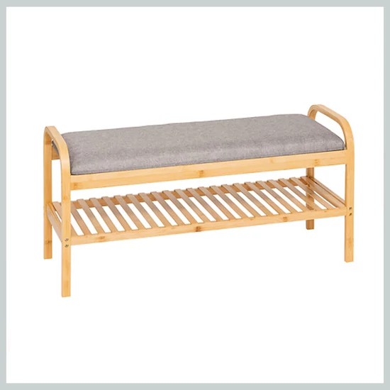 4 személyes bézs színű cipőtároló és pad 209310