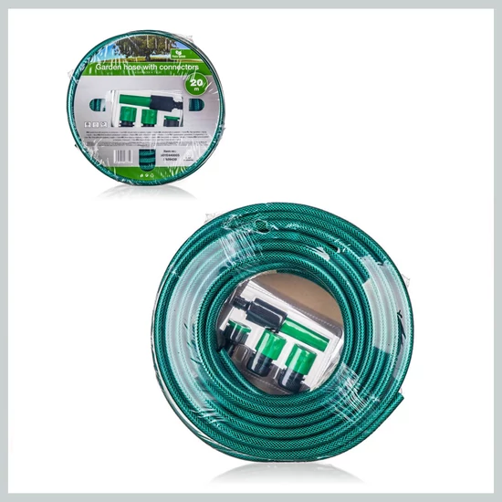HAPPY GREEN GARDEN kerti locsolótömlő csatlakozókkal, 20 m 50YE440005