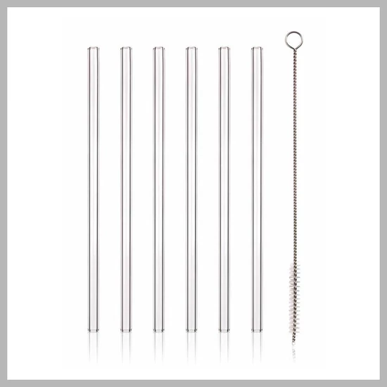 Szívószál szett tisztítókefével 20cm, egyenes 04269951