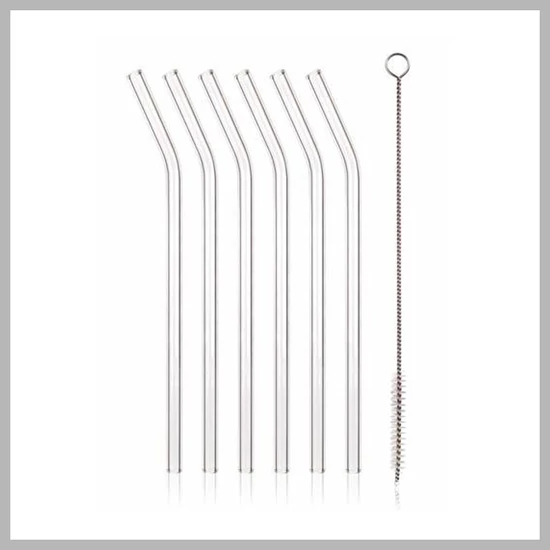 Szívószál szett tisztítókefével 20cm, hajlított 04269953