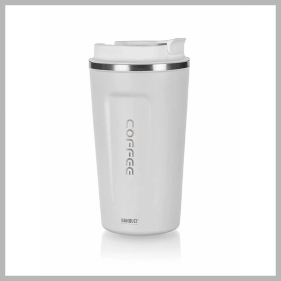 BANQUET Termosz bögre 450 ml, fehér 48788561