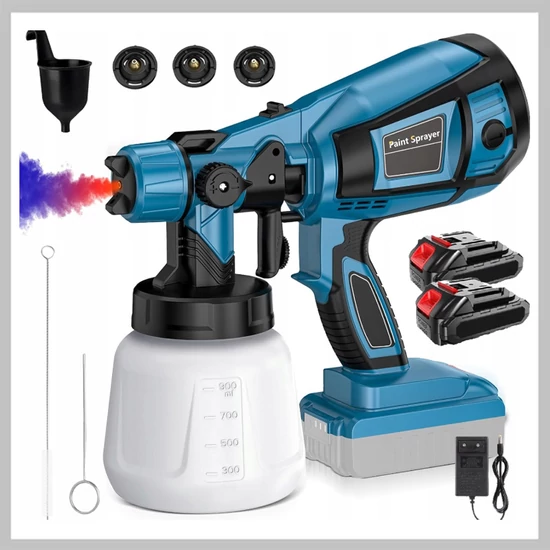 FLINKE Akkus festékszóró 48V 2 akksival FK-8050