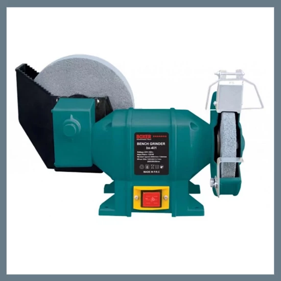 Boxer Élezőgép, 2 Tárcsás, Száraz-Nedves Élező Kő, BX-401