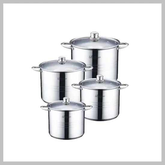 Bachmayer 8 részes nemesacél fazék készlet BM15171