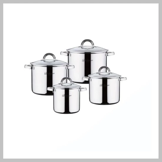 Bachmayer 8 részes nemesacél fazék készlet BM15793